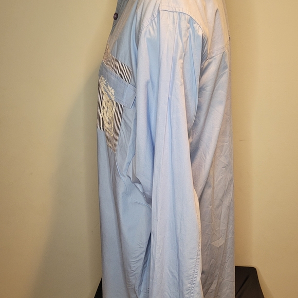 Vintage Le Jean de Marithe Francois Girbaud Dress Shirt XXL - Picture 5 of 12